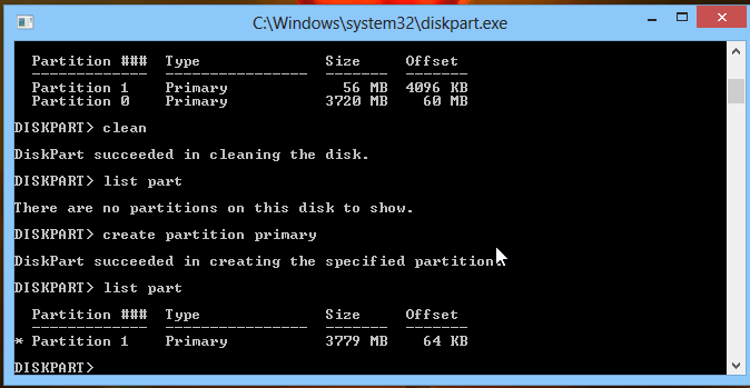 list-part-diskpart