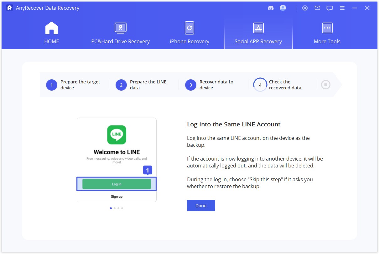 sign in to the same account on Android an PC