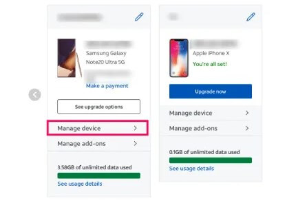 enter manage device