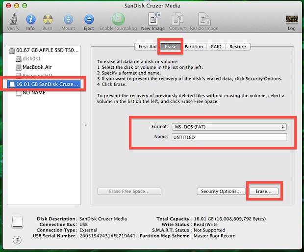 reformat external hard drive