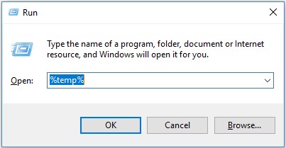delete temp files in windows file explorer