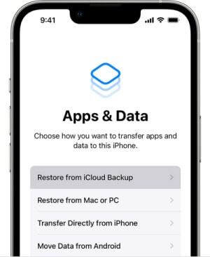restore iCloud backup