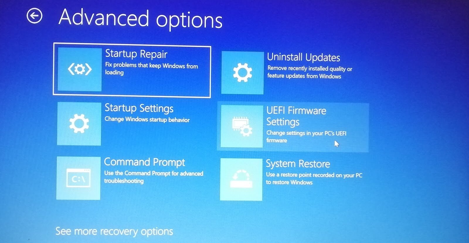 go to boot in bios