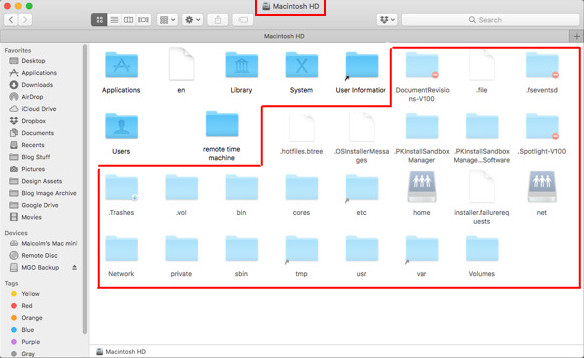 Show hidden files on Mac with shortcut in Finder