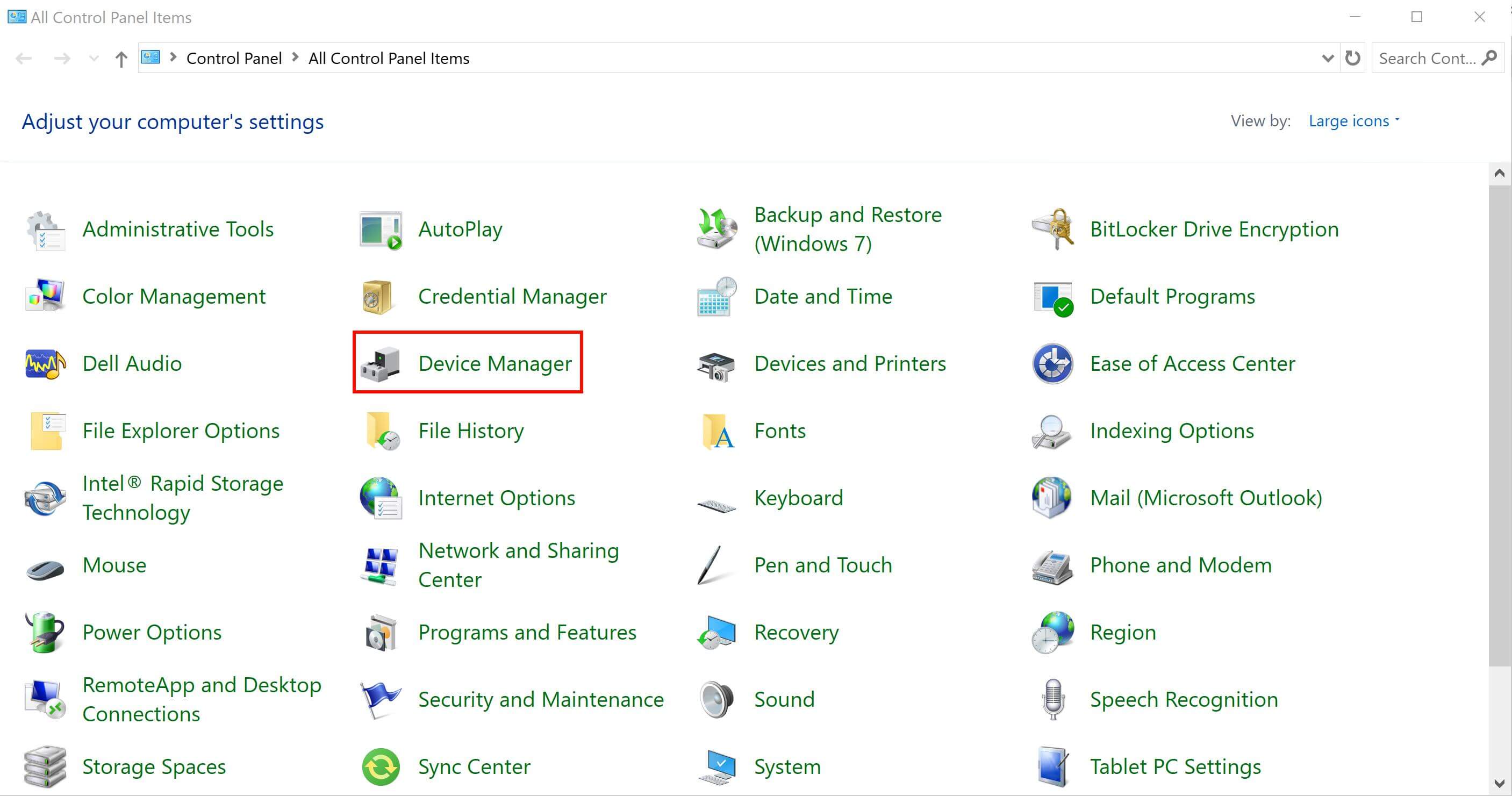 device manager