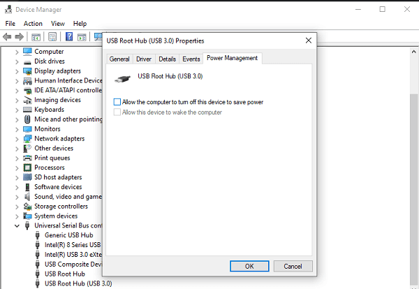 enable usb root hub