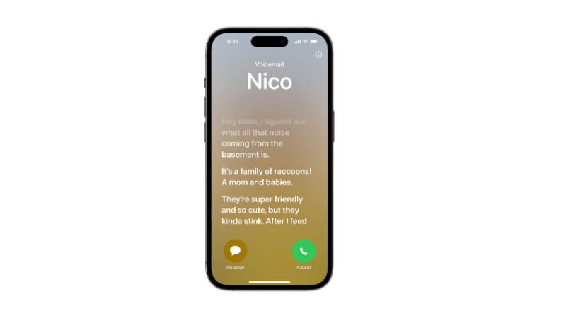 ios 17 live voicemail