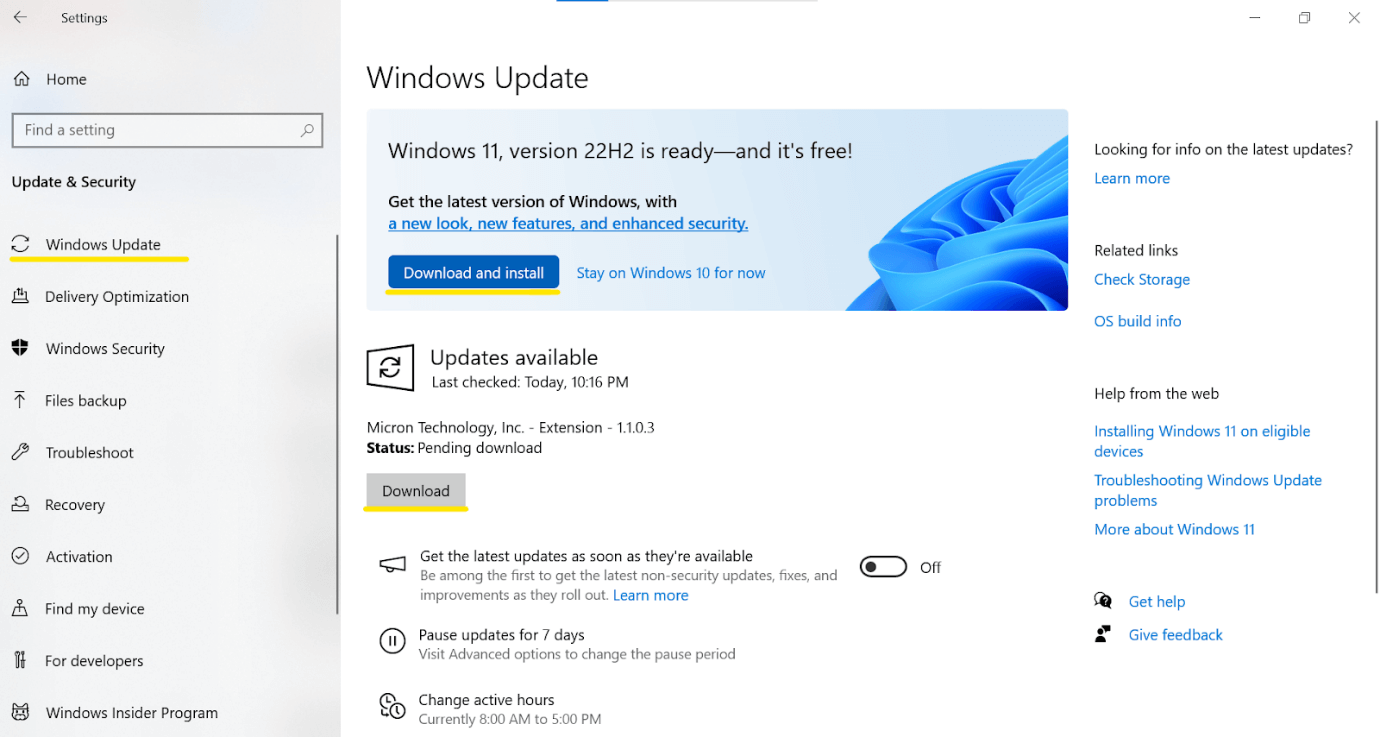 memory management bsod