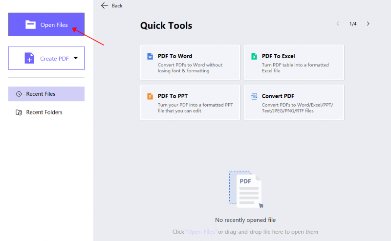 open pdf file