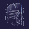 An icon illustrating physical damage to a storage device