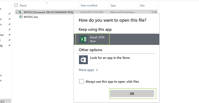 recover-unsaved-excel-temp