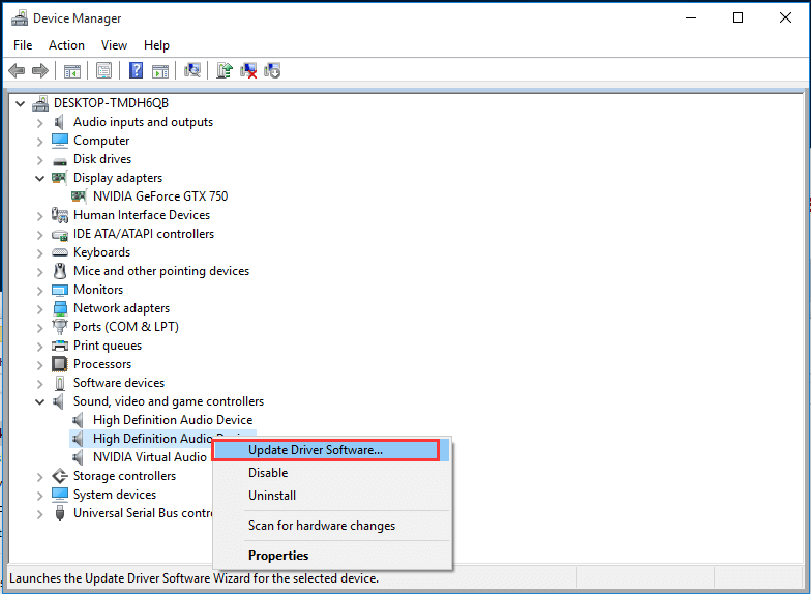 ulpdate audio driver to fix itunes not opening windows 11