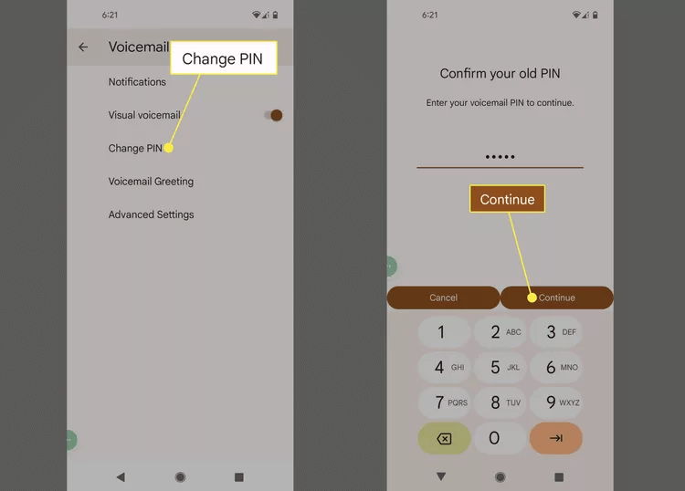voicemail full but no messages android